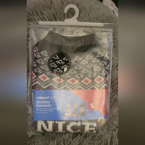 Life Soft Knit "Naughty or Nice" Sweater For Dog/Cat - Picture 3 of 5